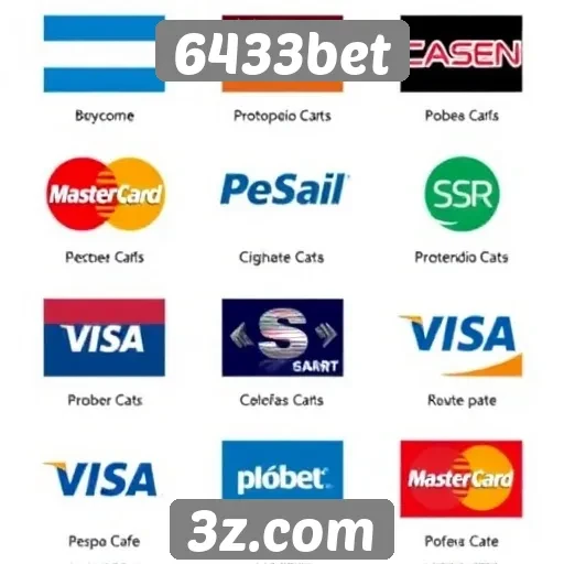 Métodos de pagamento oferecidos pela 6433bet